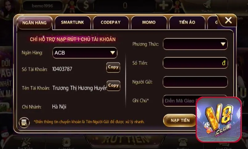 Hướng dẫn Lixi88 - Kiểm tra tài khoản và điều kiện giao dịch